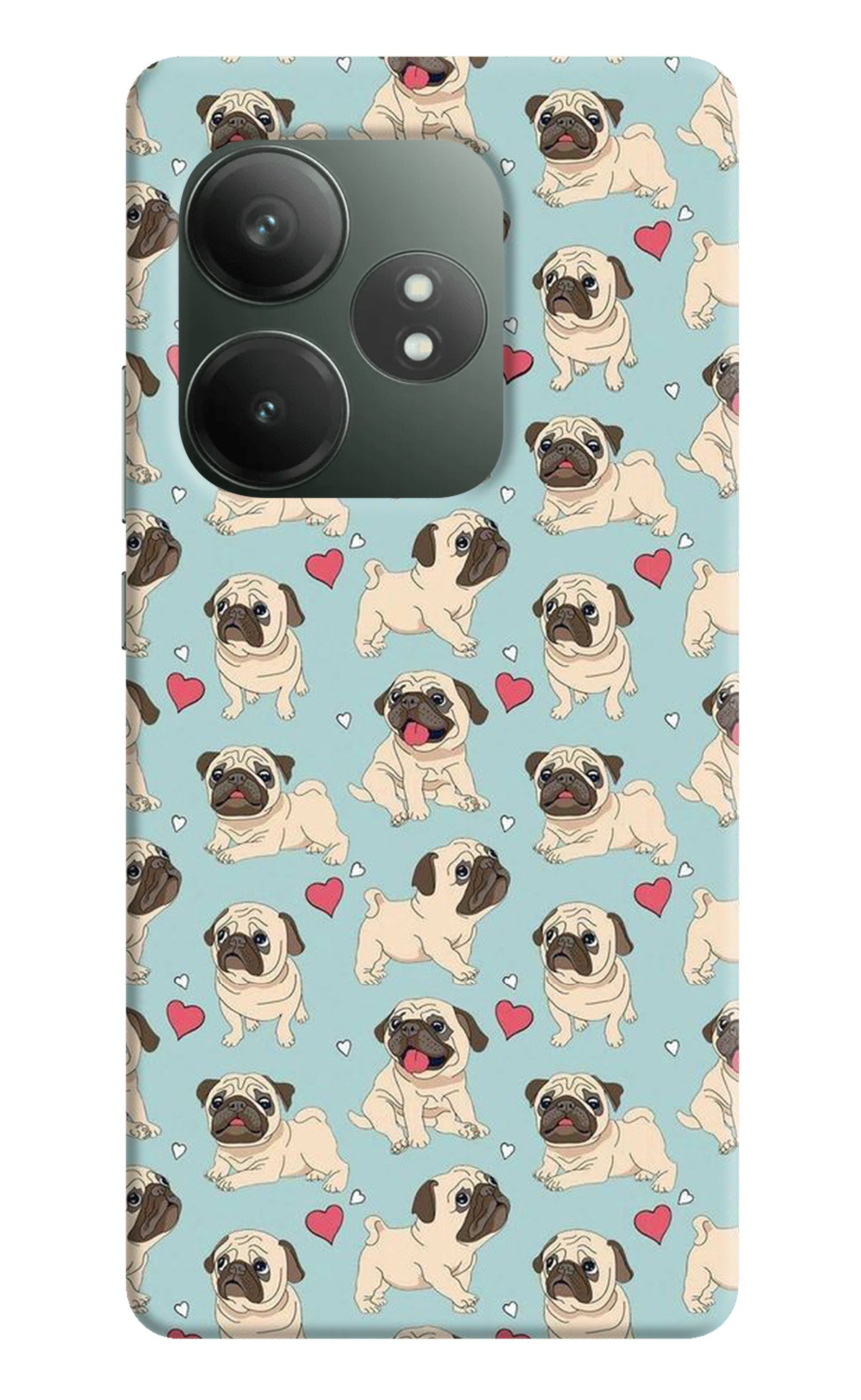 Pug Dog Realme GT 6T 5G Back Cover