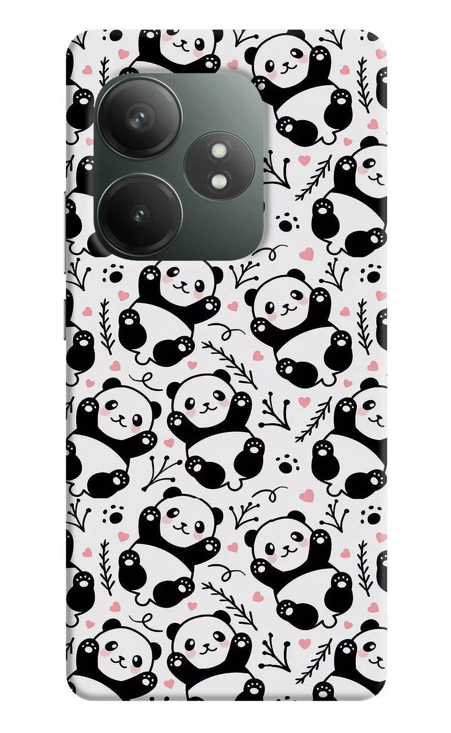Cute Panda Realme GT 6T 5G Back Cover, Hard case
