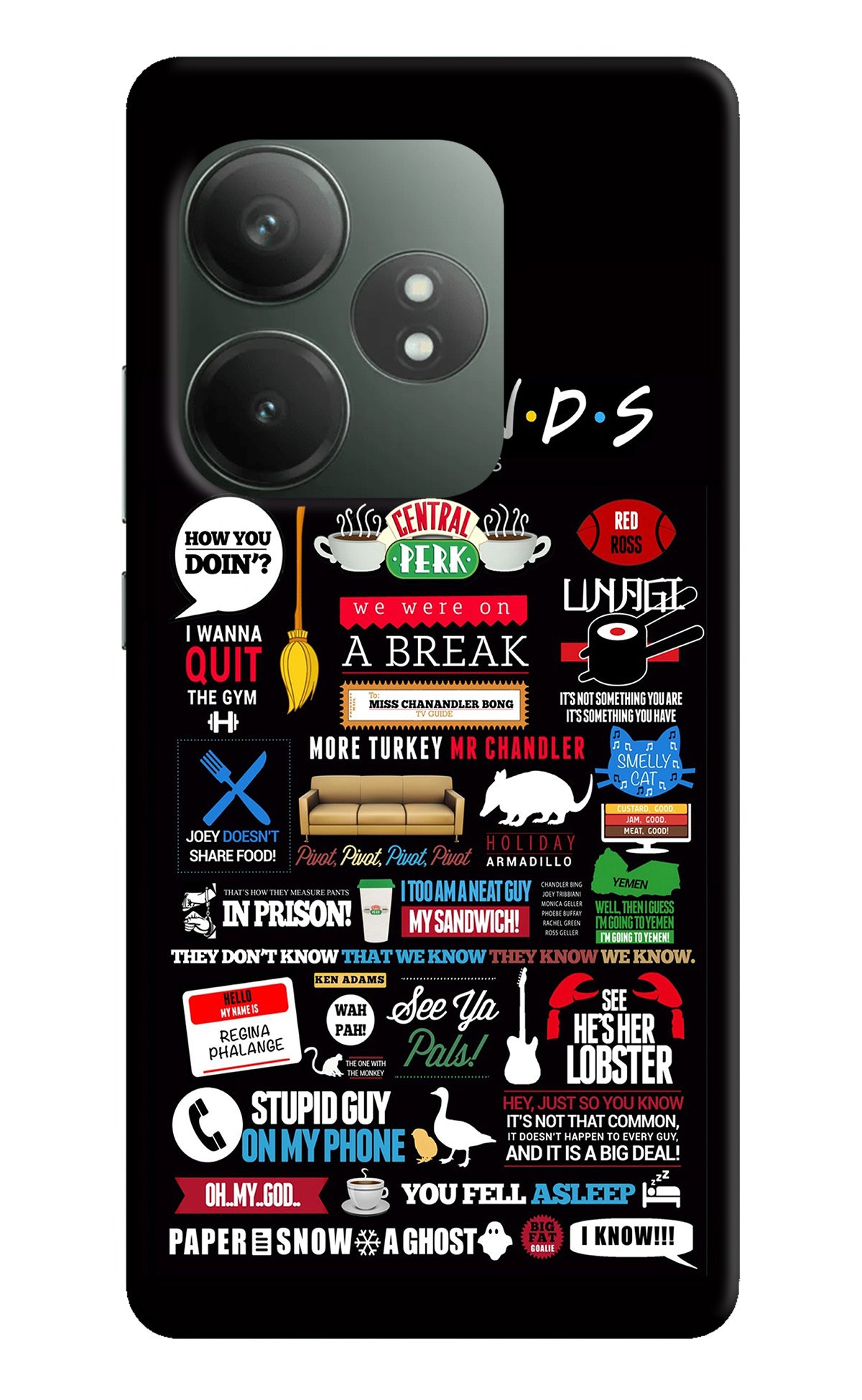 FRIENDS Realme GT 6T 5G Back Cover