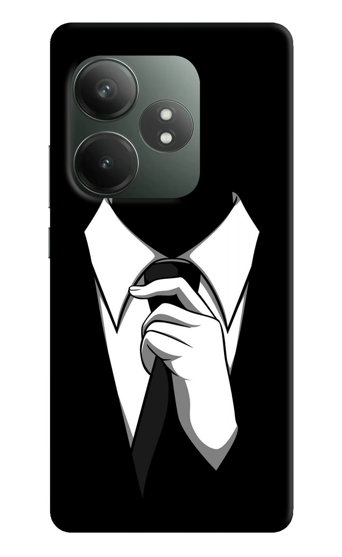 Black Tie Realme GT 6T 5G Back Cover