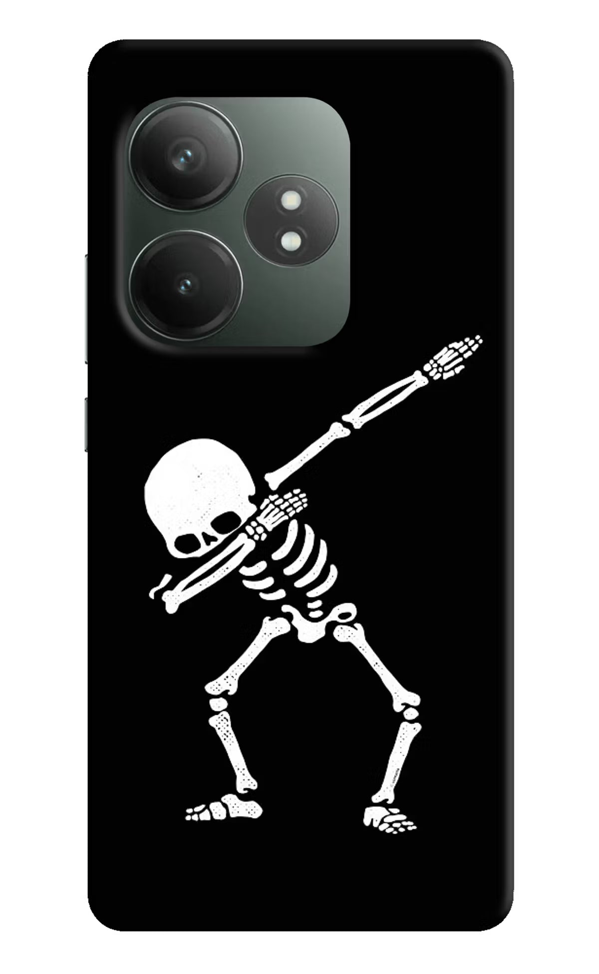 Dabbing Skeleton Art Realme GT 6T 5G Hard Case Back Cover by Casekaro