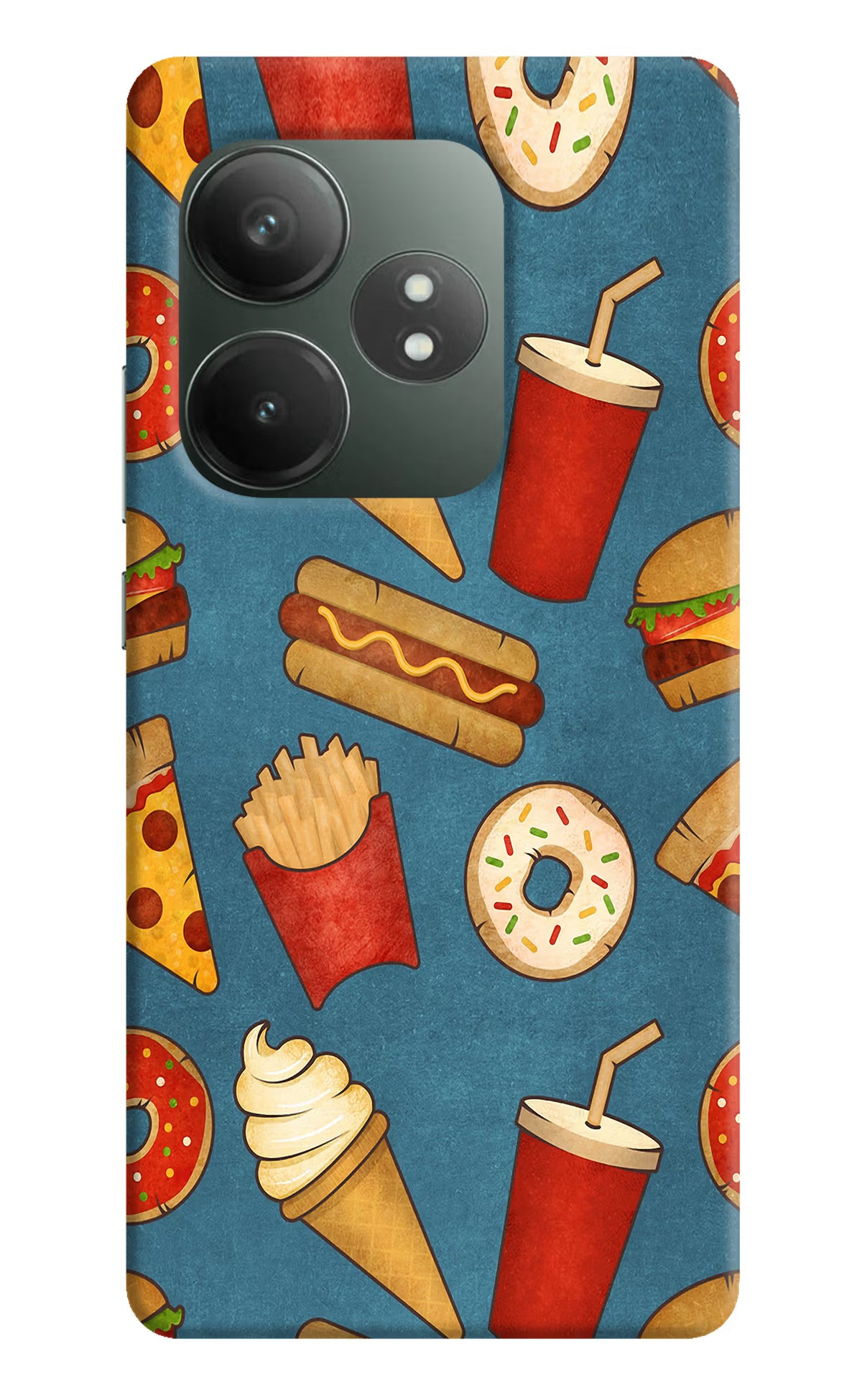 Foodie Realme GT 6T 5G Hard Case Back Cover by Casekaro