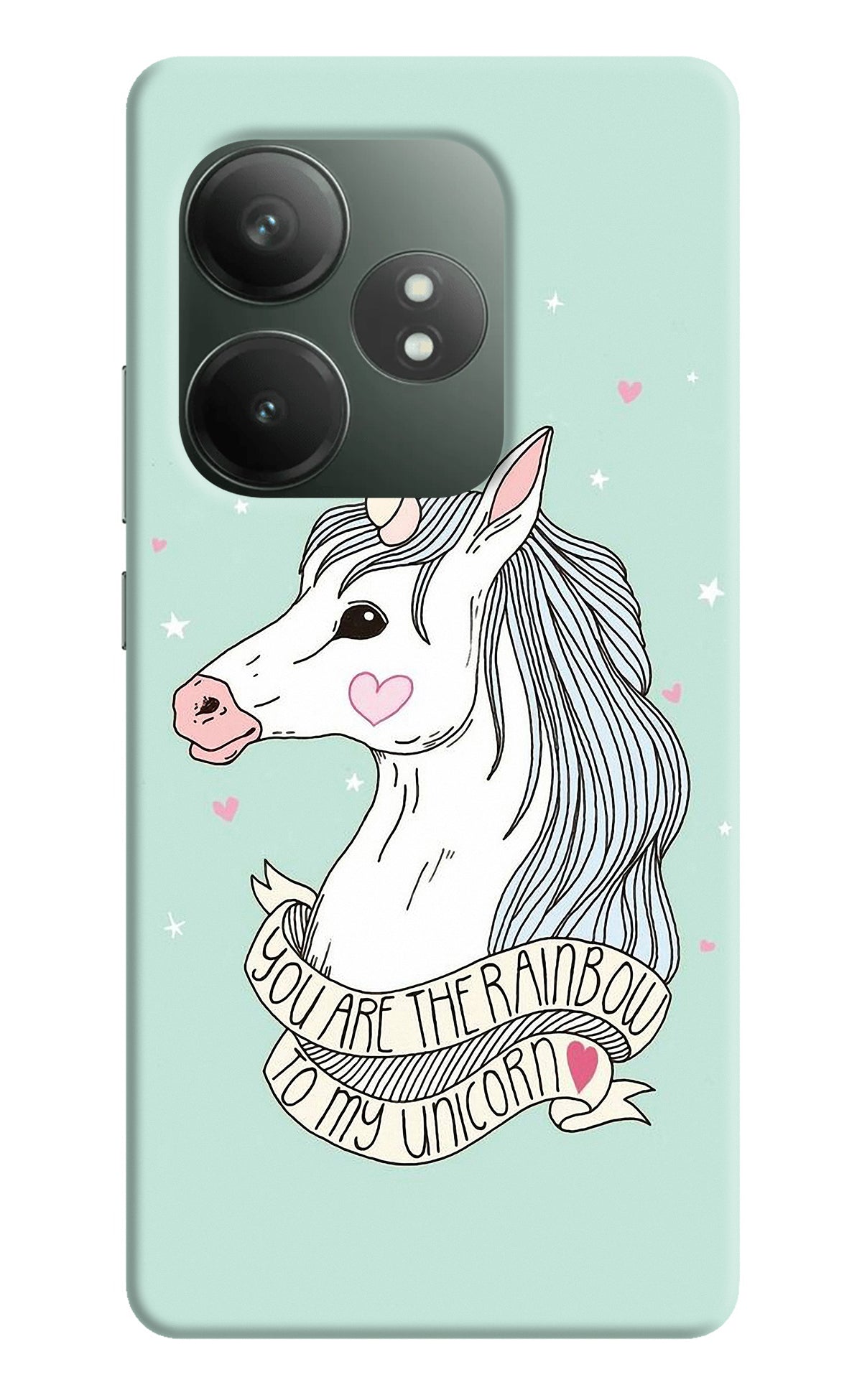 Unicorn Wallpaper Realme GT 6T 5G Back Cover