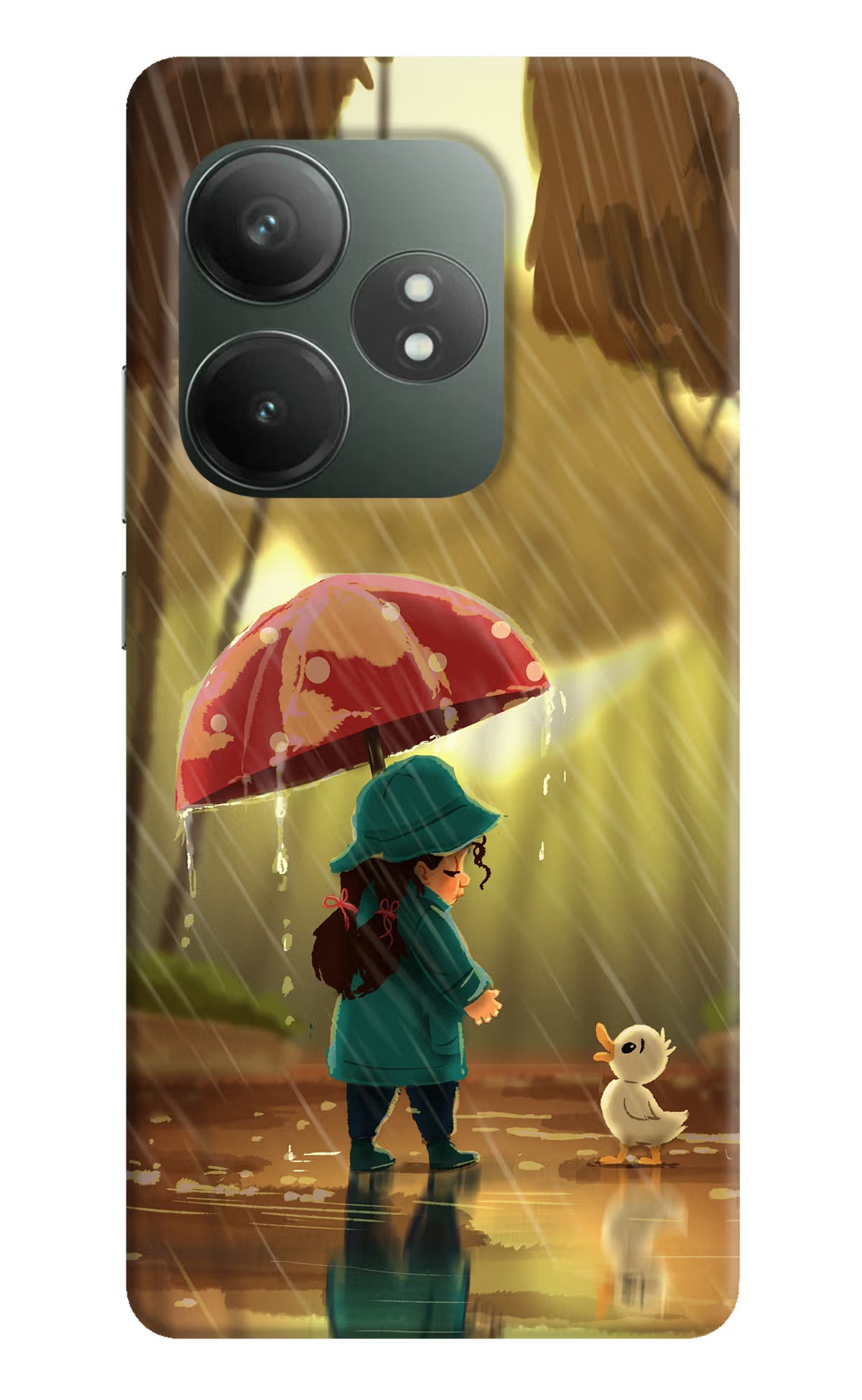 Rainy Day Realme GT 6T 5G Hard Case Back Cover by Casekaro
