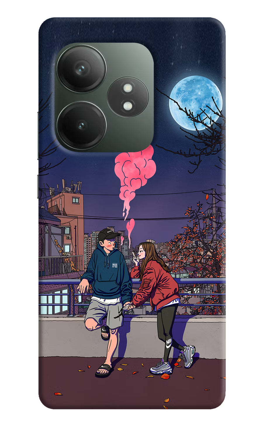 Chilling Couple Realme GT 6T 5G Back Cover, Hard case