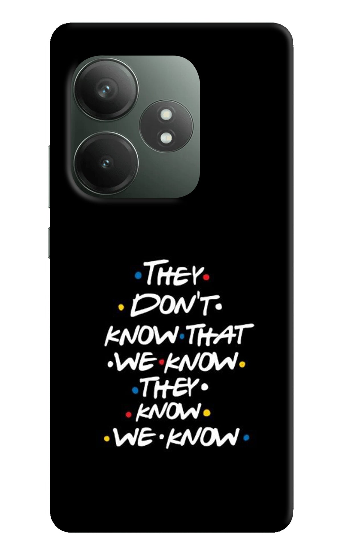 FRIENDS Dialogue Realme GT 6T 5G Back Cover