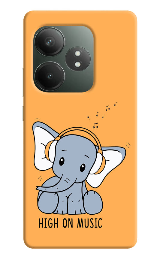 High On Music Realme GT 6T 5G Hard Case Back Cover by Casekaro