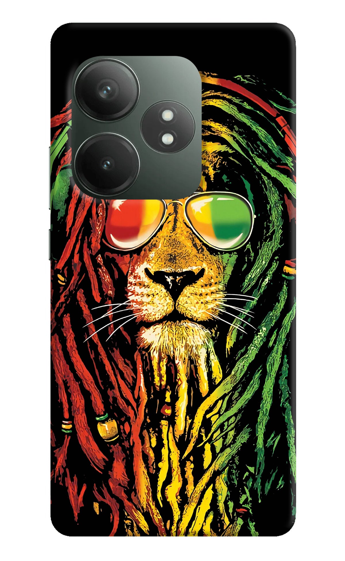 Rasta Lion Realme GT 6T 5G Back Cover