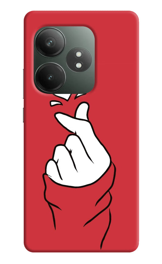 Korean Love Sign Realme GT 6T 5G Hard Case Back Cover by Casekaro
