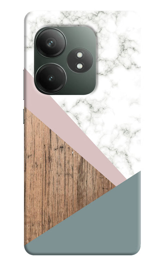 Marble wood Abstract Realme GT 6T 5G Hard Case Back Cover by Casekaro