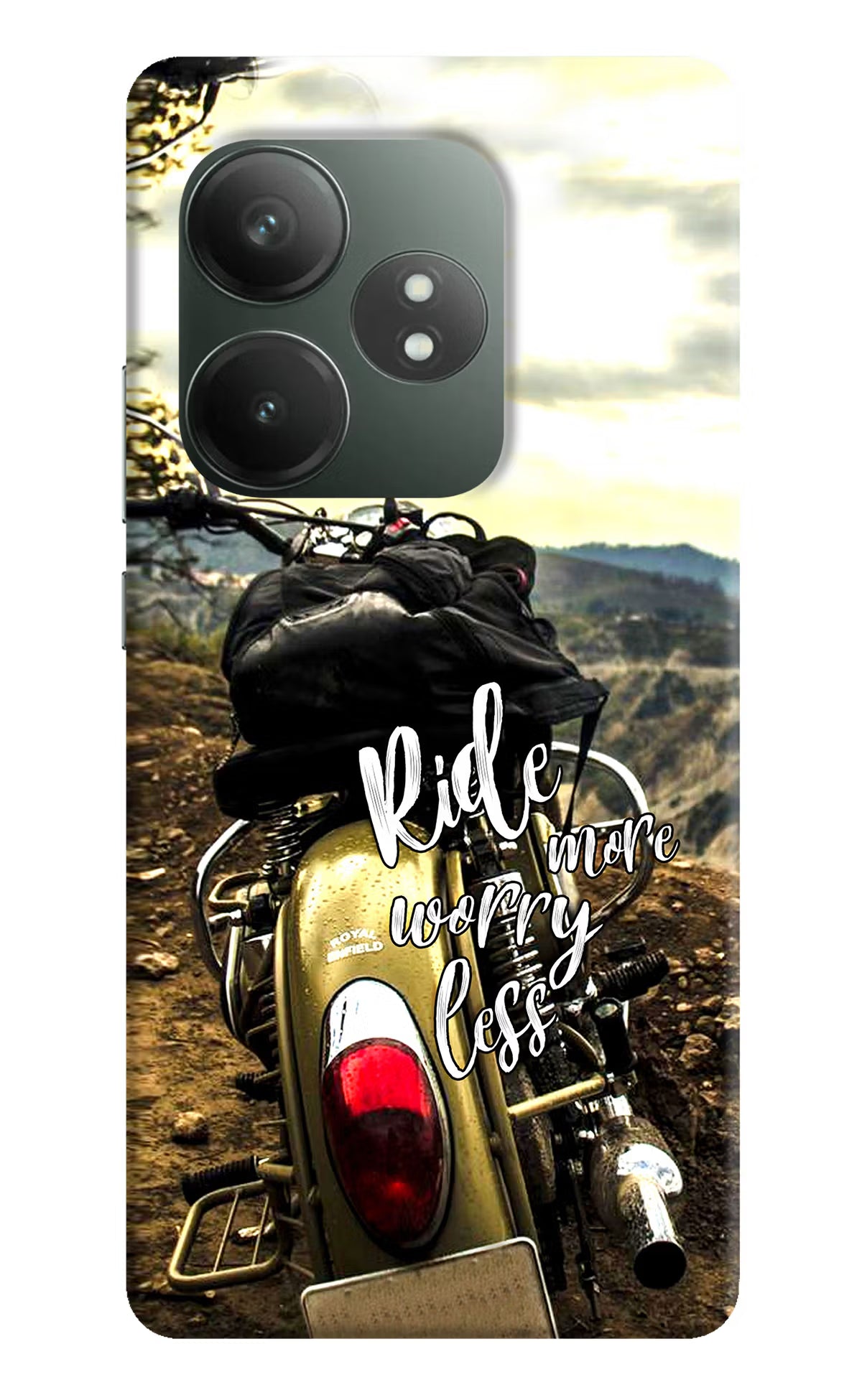 Ride More Worry Less Realme GT 6T 5G Hard Case Back Cover by Casekaro