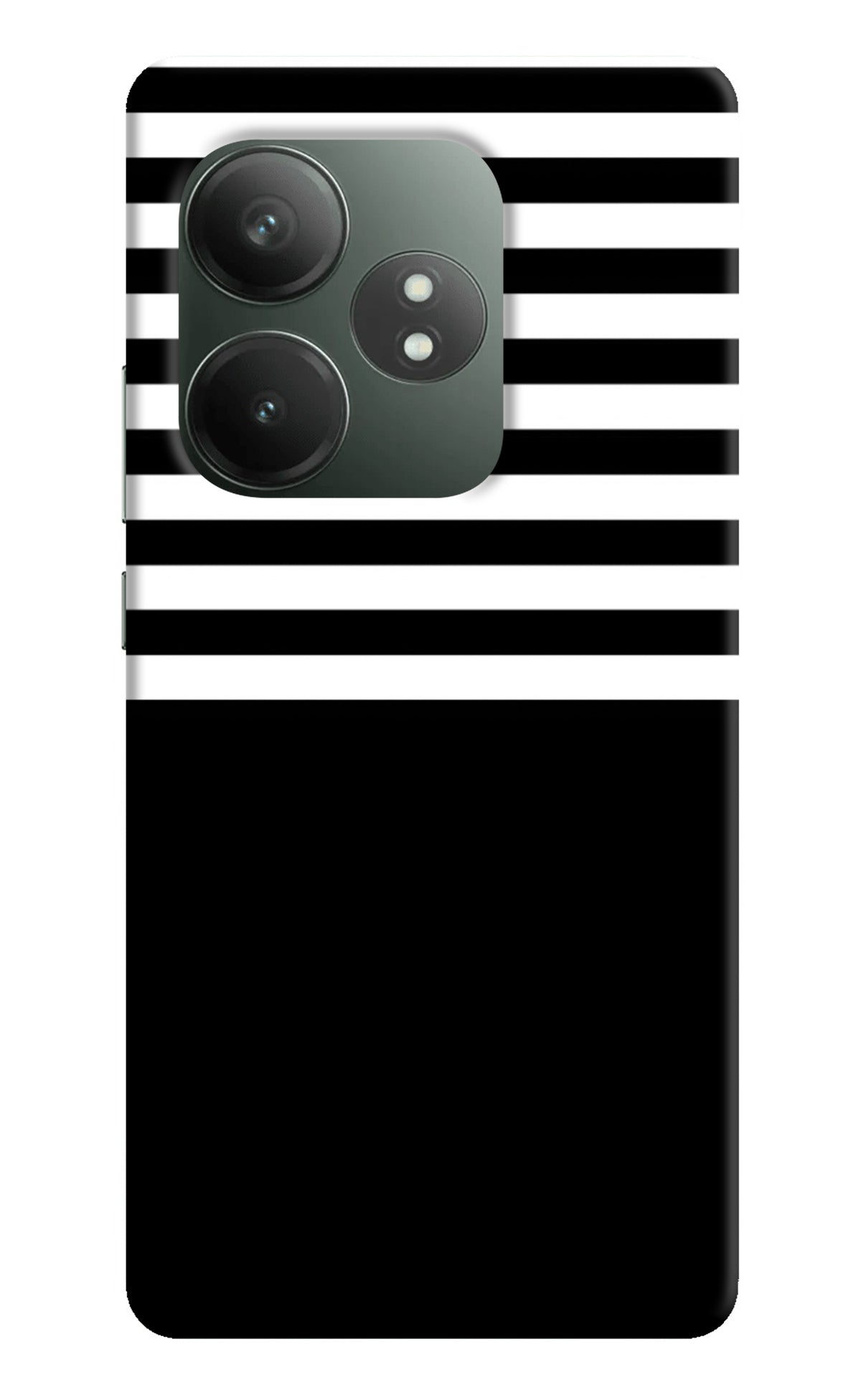 Black and White Print Realme GT 6T 5G Back Cover