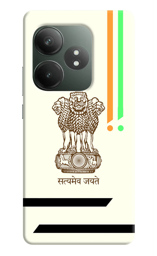 Satyamev Jayate Brown Logo Realme GT 6T 5G Hard Case Back Cover by Casekaro