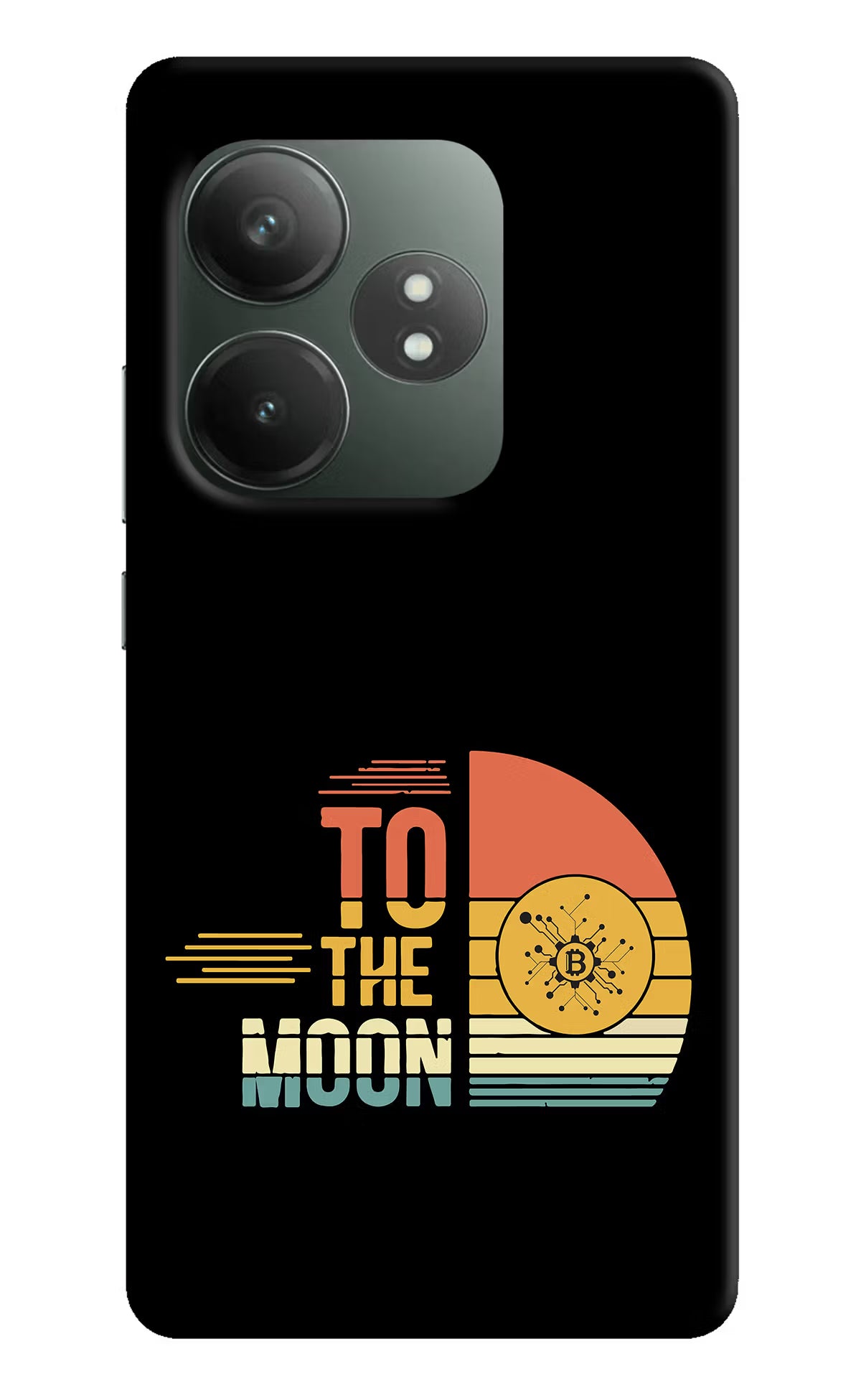 To the Moon Realme GT 6T 5G Hard Case Back Cover by Casekaro
