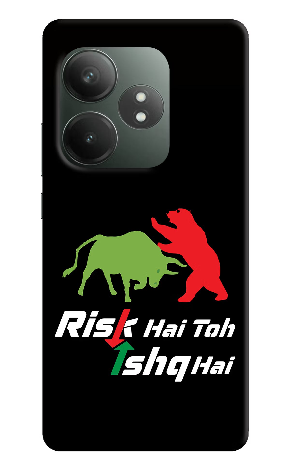 Risk Hai Toh Ishq Hai Realme GT 6T 5G Hard Case Back Cover by Casekaro