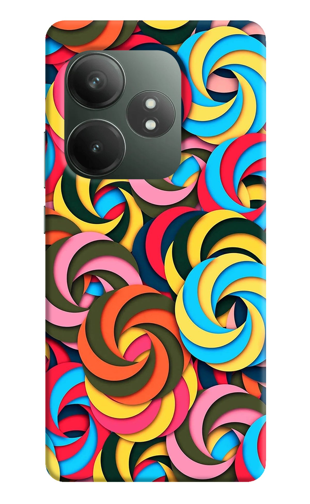 Spiral Pattern Realme GT 6T 5G Back Cover