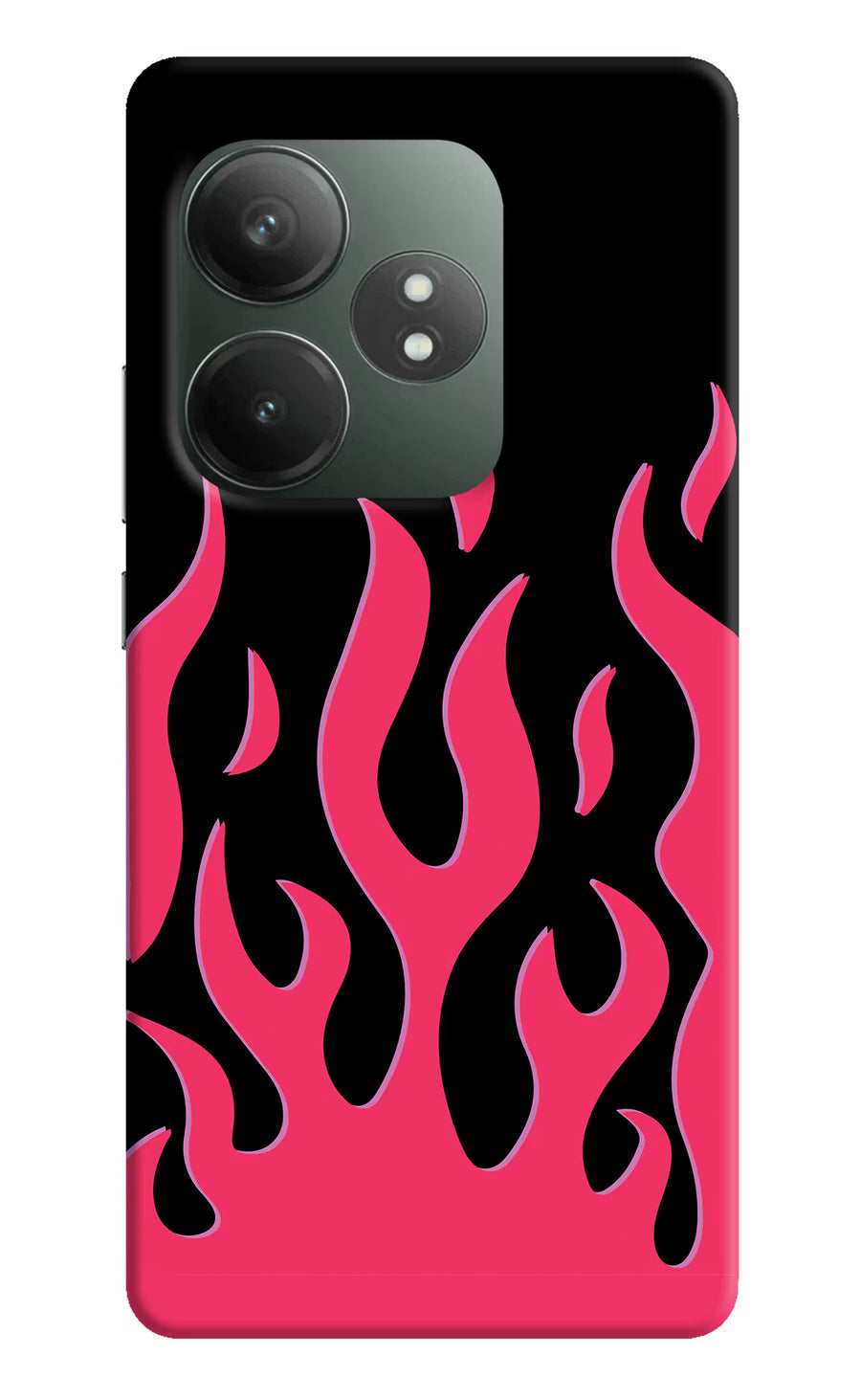 Fire Flames Realme GT 6T 5G Back Cover, Hard case