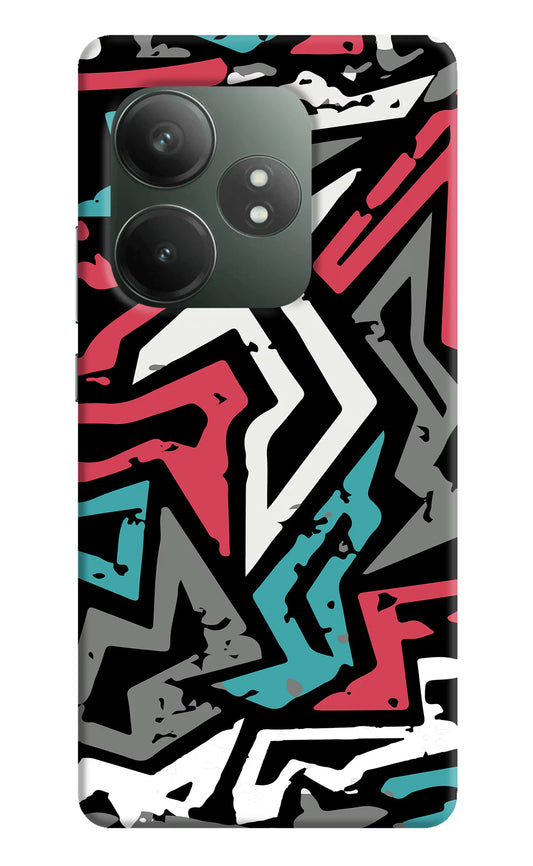Geometric Graffiti Realme GT 6T 5G Hard Case Back Cover by Casekaro
