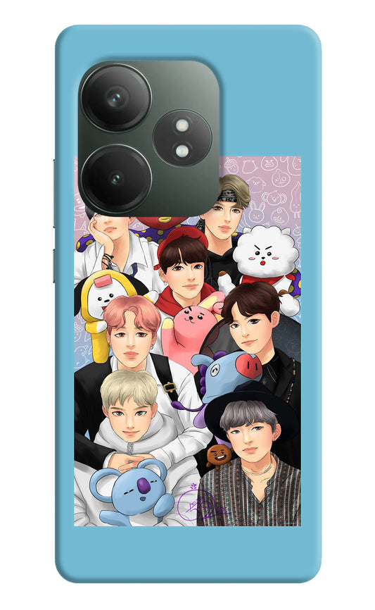 BTS with animals Realme GT 6T 5G Back Cover