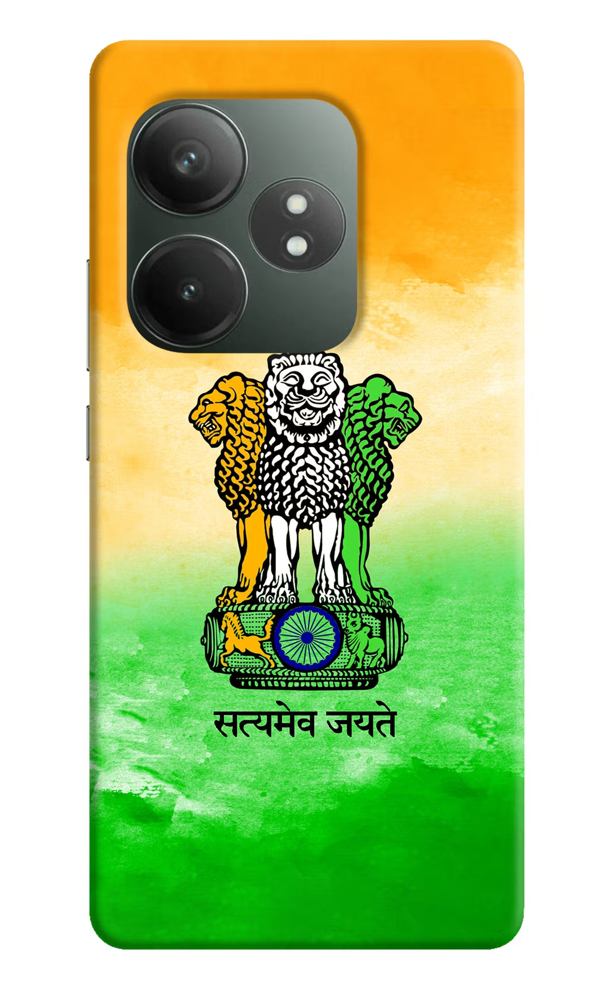 Satyamev Jayate Flag Realme GT 6T 5G Hard Case Back Cover by Casekaro