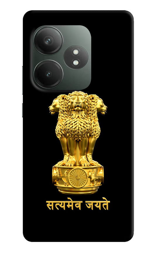 Satyamev Jayate Golden Realme GT 6T 5G Hard Case Back Cover by Casekaro