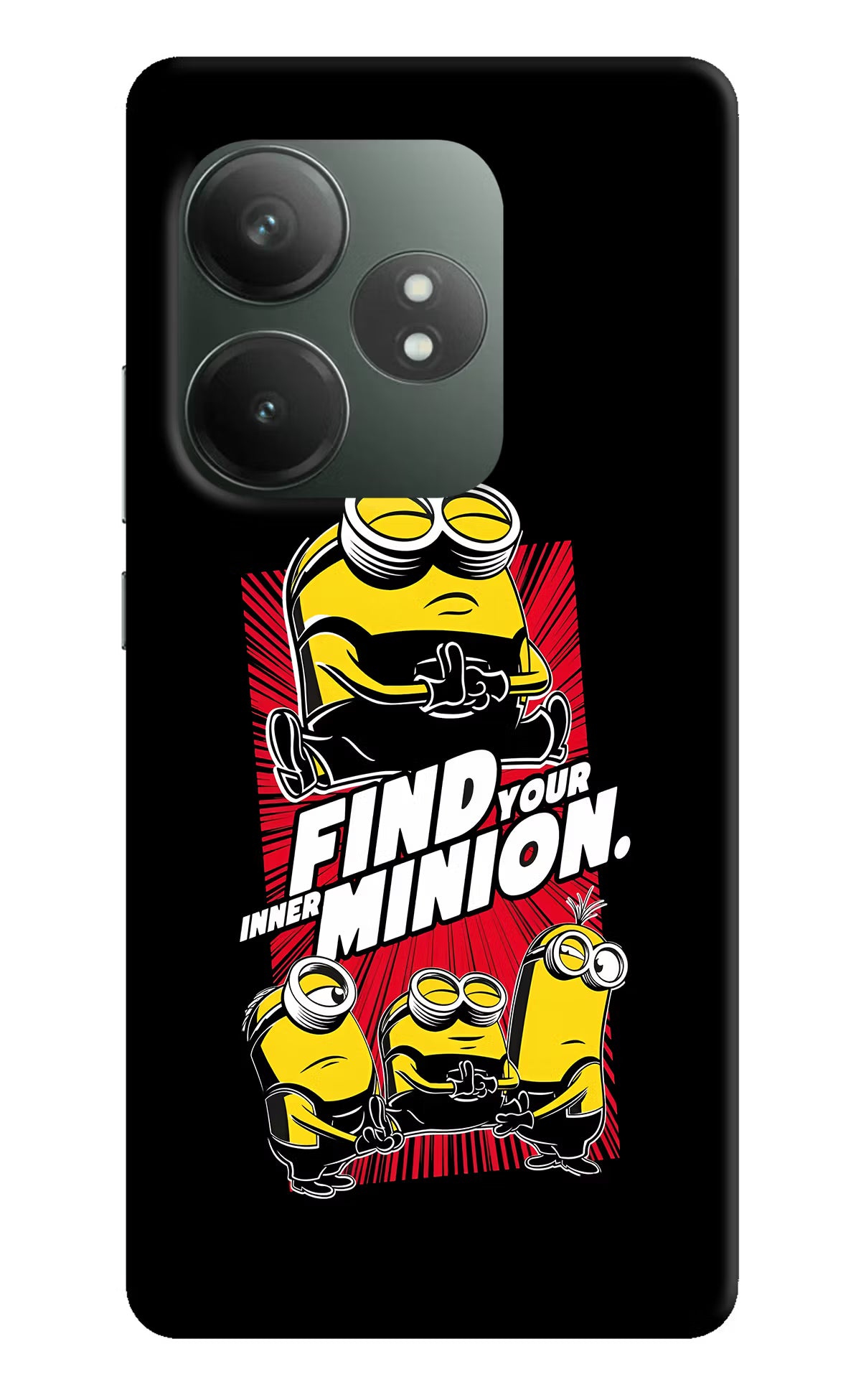 Find your inner Minion Realme GT 6T 5G Hard Case Back Cover by Casekaro