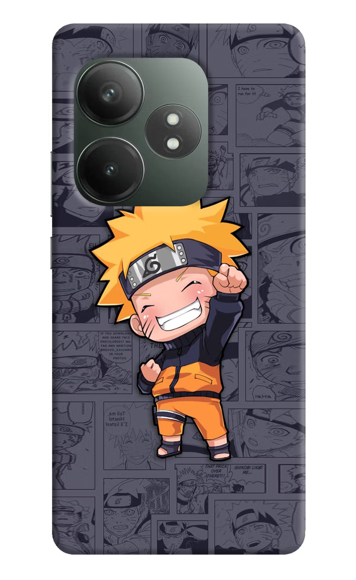 Chota Naruto Realme GT 6T 5G Hard Case Back Cover by Casekaro