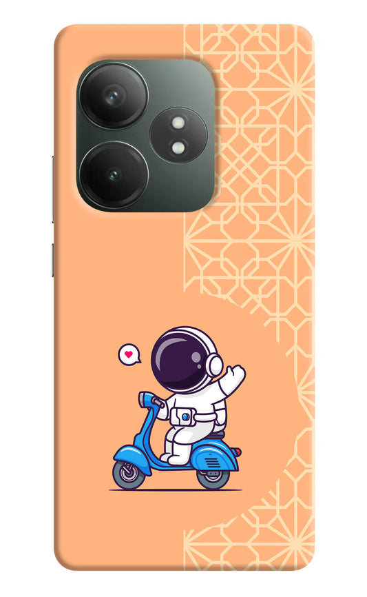 Cute Astronaut Riding Realme GT 6T 5G Hard Case Back Cover by Casekaro