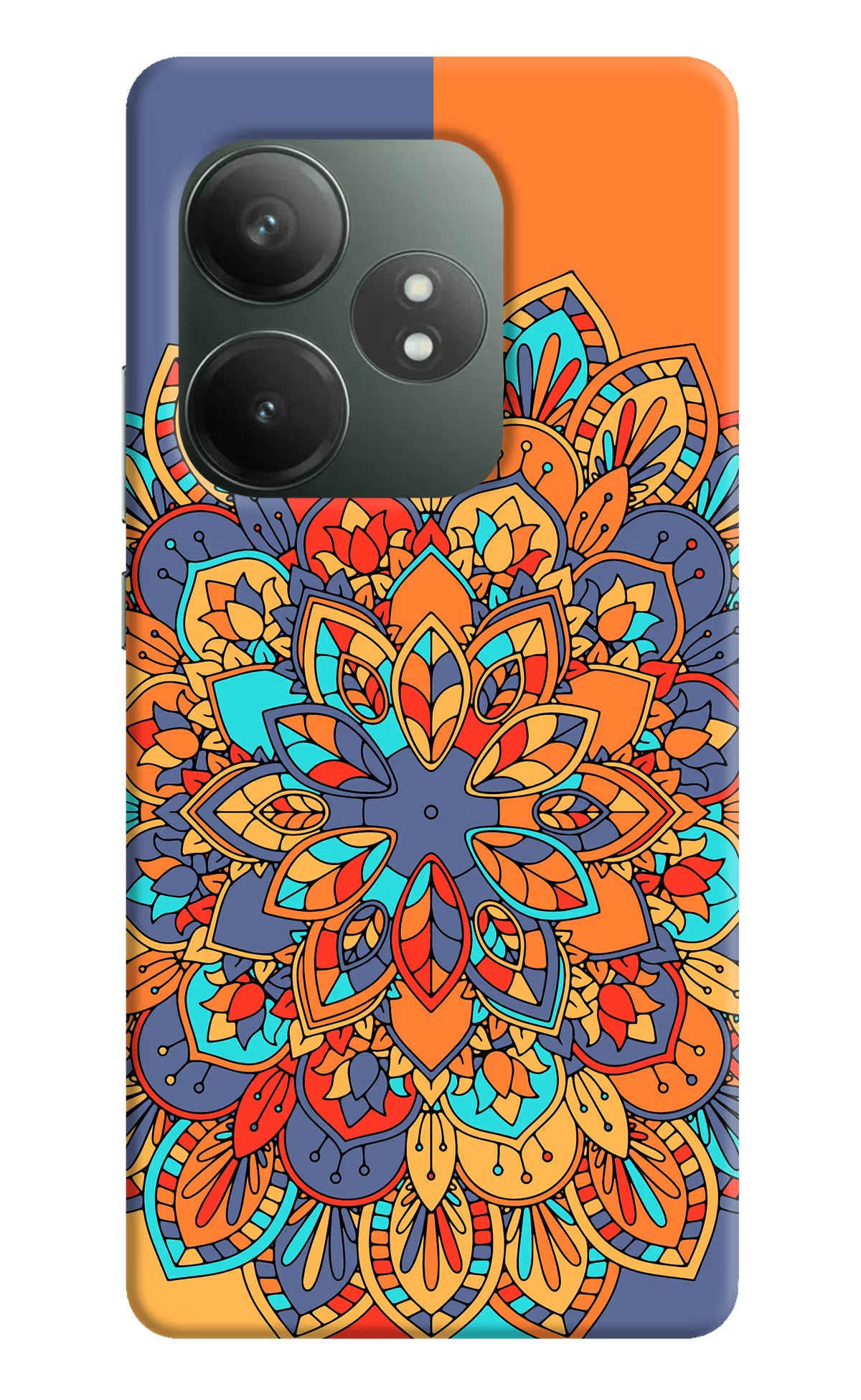 Color Mandala Realme GT 6T 5G Hard Case Back Cover by Casekaro