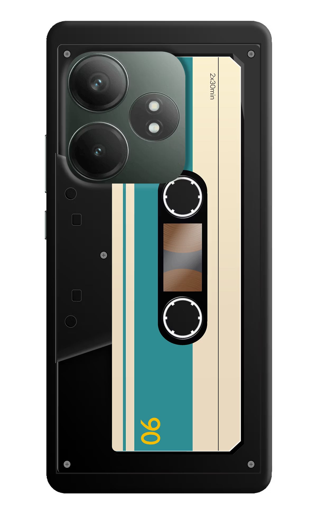 Cassette Realme GT 6T 5G Hard Case Back Cover by Casekaro