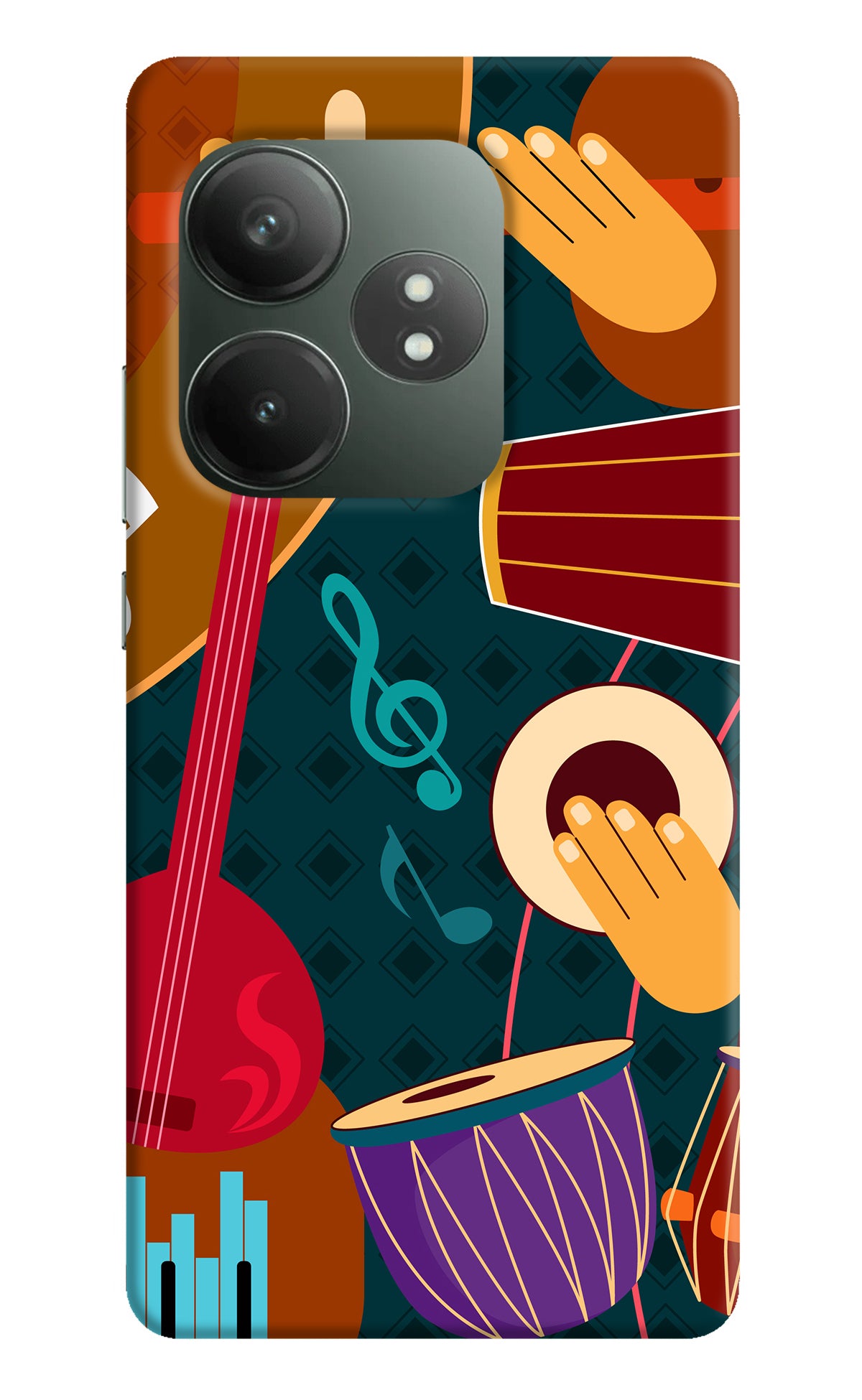 Music Instrument Realme GT 6T 5G Back Cover