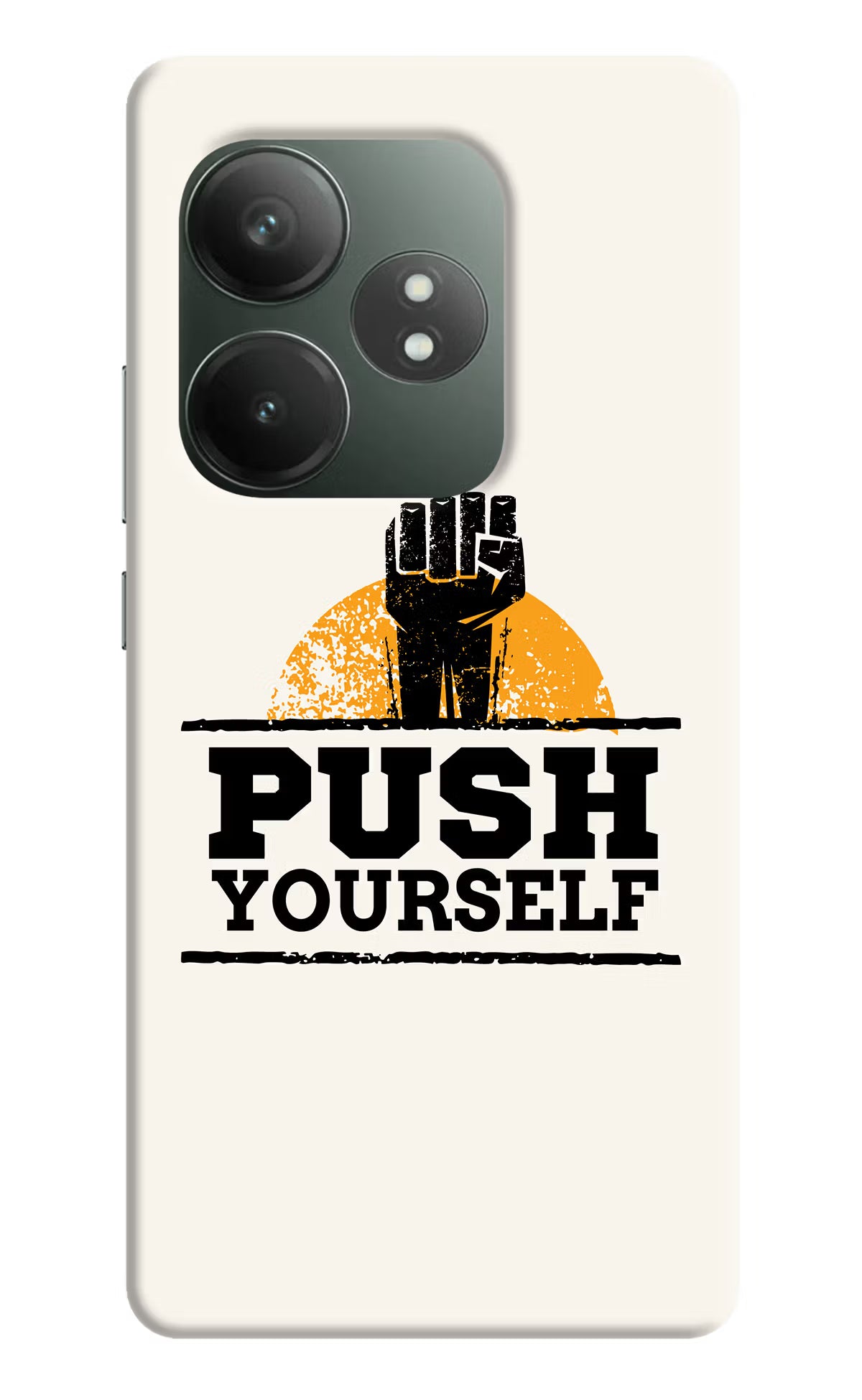 Push Yourself Realme GT 6T 5G Hard Case Back Cover by Casekaro