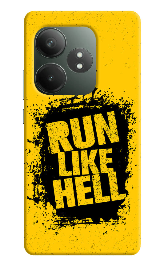 Run Like Hell Realme GT 6T 5G Back Cover