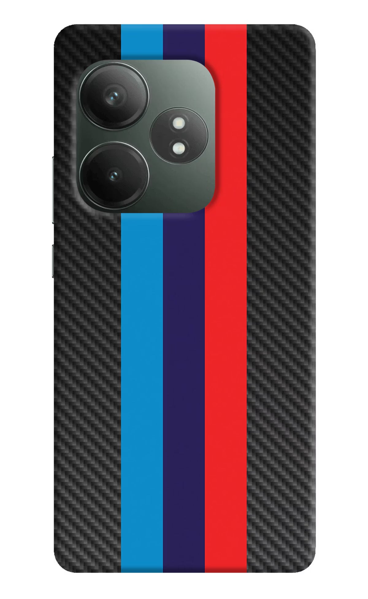 BMW Stripes Pattern Realme GT 6T 5G Hard Case Back Cover by Casekaro