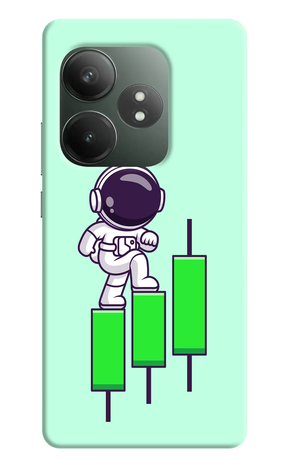 Astronaut Trader Realme GT 6T 5G Hard Case Back Cover by Casekaro