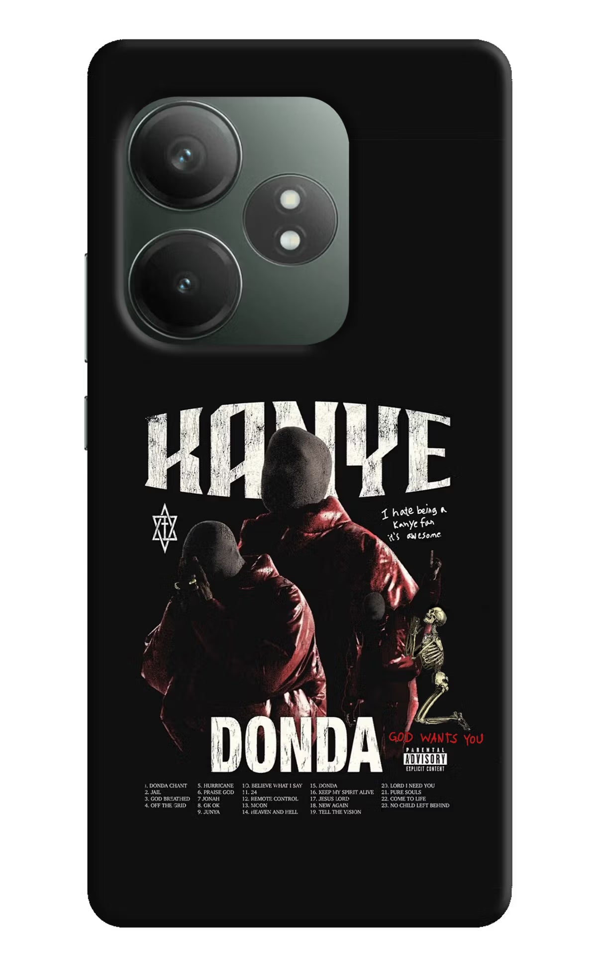 Donda Kanye West Realme GT 6T 5G Hard Case Back Cover by Casekaro