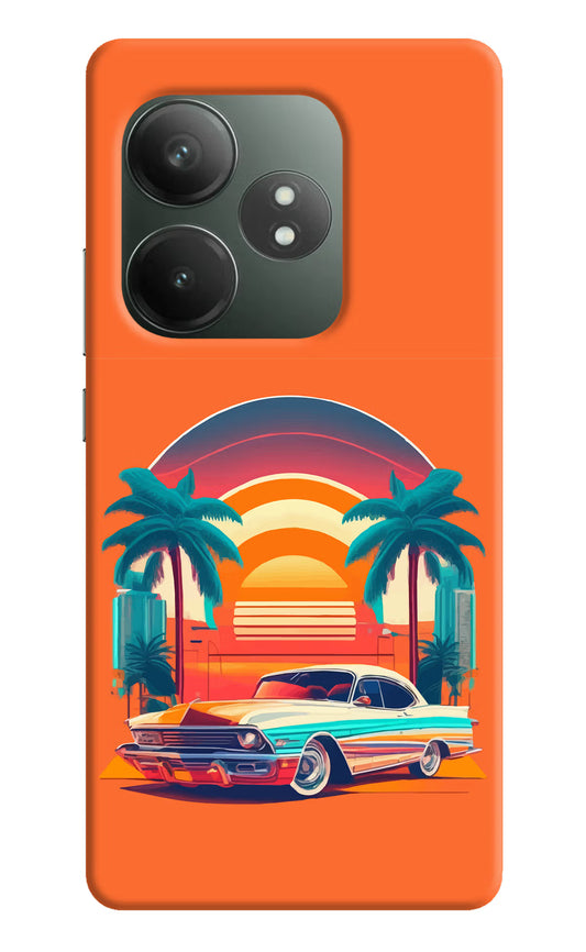 Palm Drive 80s Realme GT 6T 5G Hard Case Back Cover by Casekaro