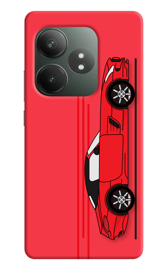Red Velocity Realme GT 6T 5G Hard Case Back Cover by Casekaro