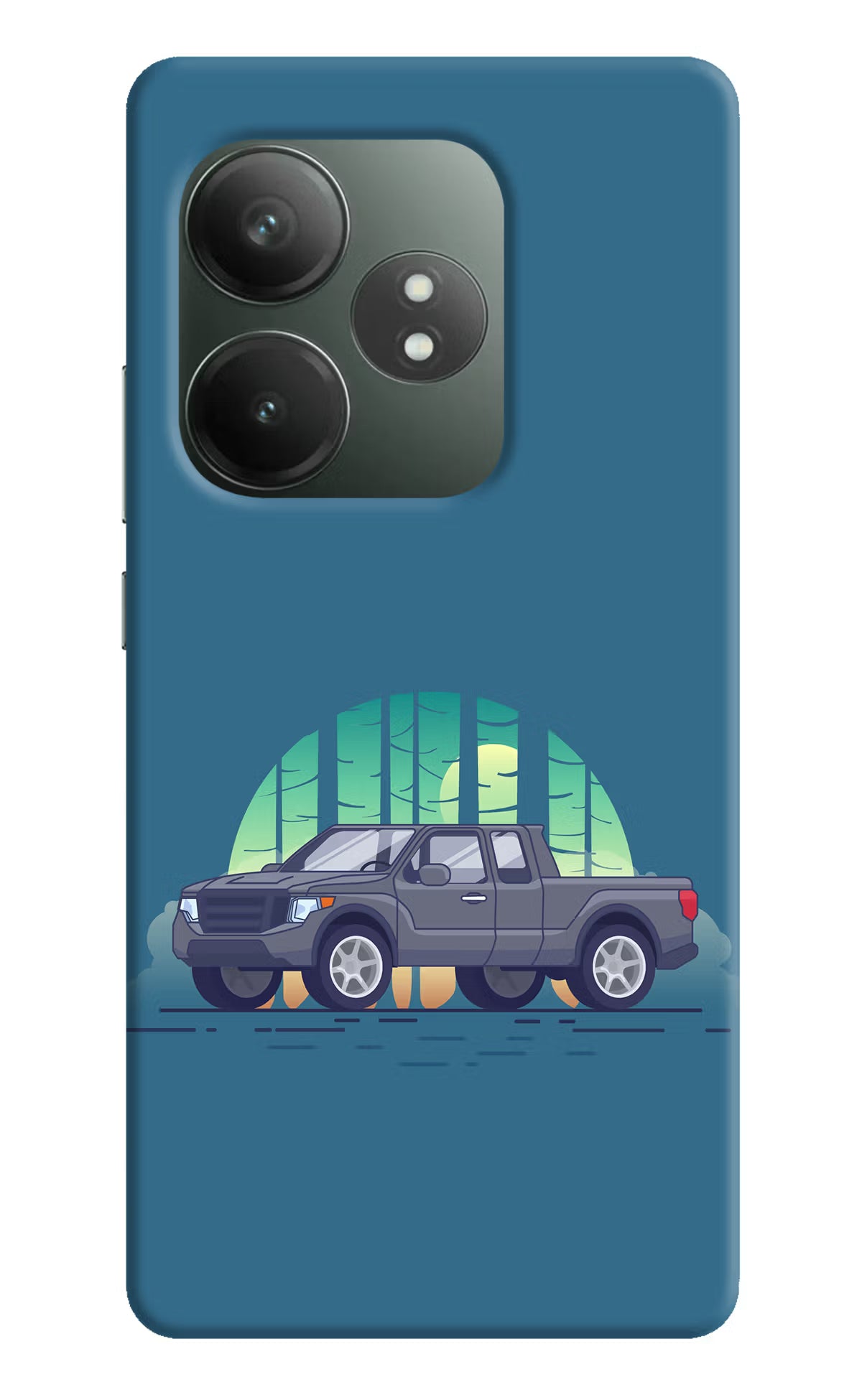 Retro Garage Vibe Realme GT 6T 5G Hard Case Back Cover by Casekaro