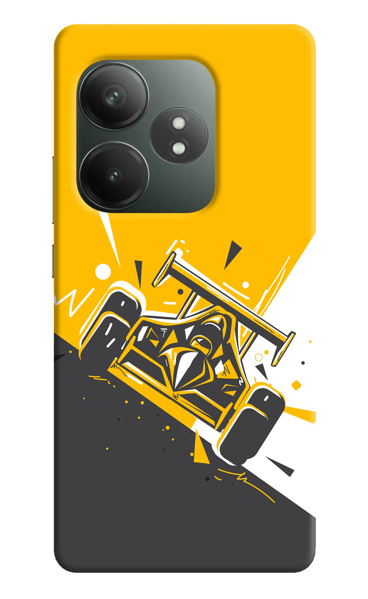 Track King Realme GT 6T 5G Hard Case Back Cover by Casekaro