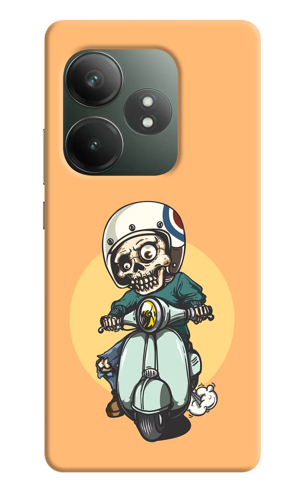 Undead Biker Realme GT 6T 5G Hard Case Back Cover by Casekaro