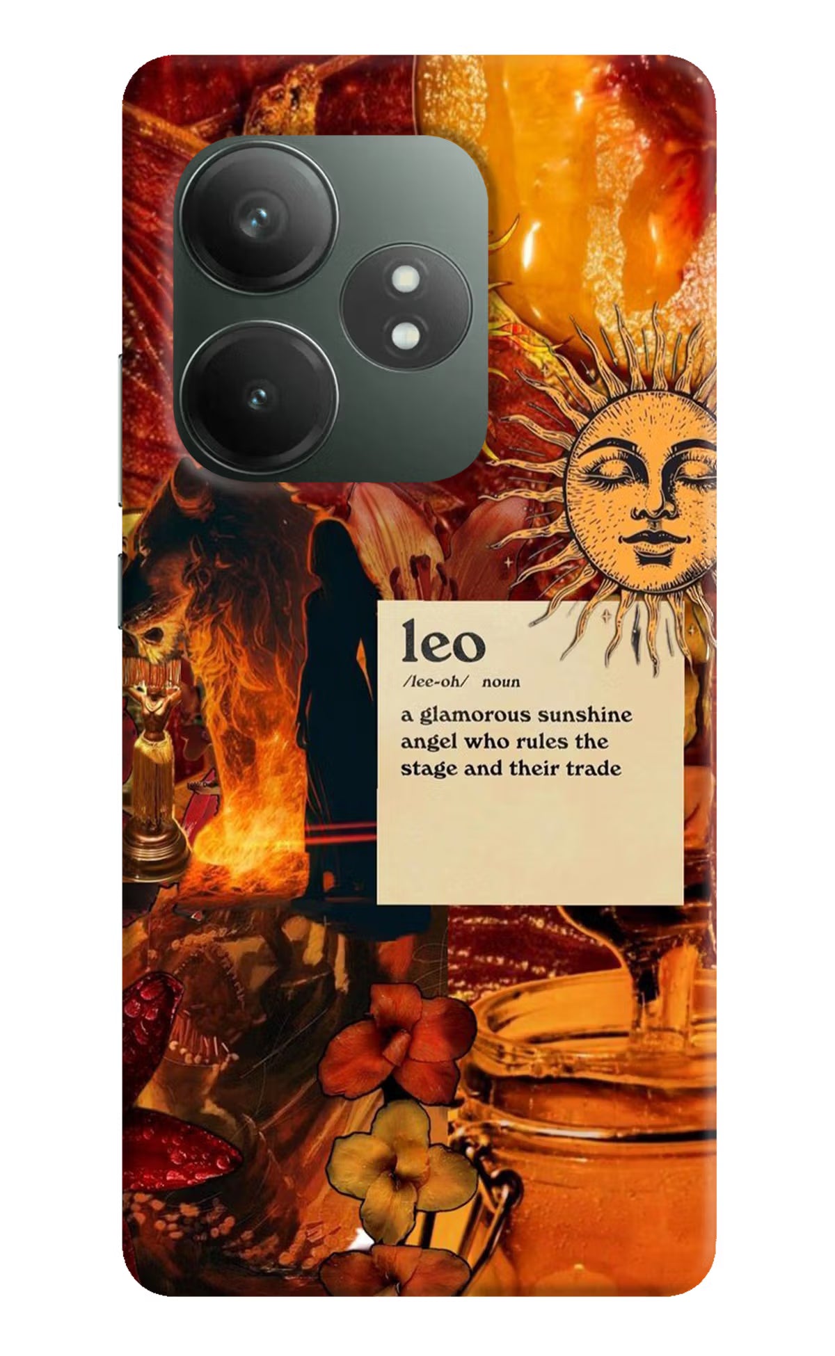 Leo Zodiac Realme GT 6T 5G Hard Case Back Cover by Casekaro
