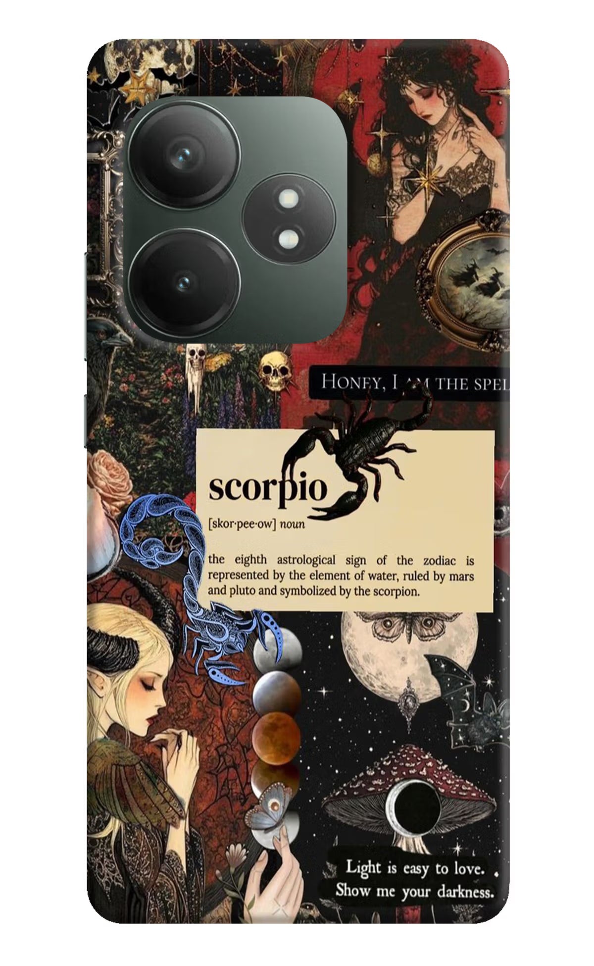 Scorpio Zodiac Realme GT 6T 5G Hard Case Back Cover by Casekaro