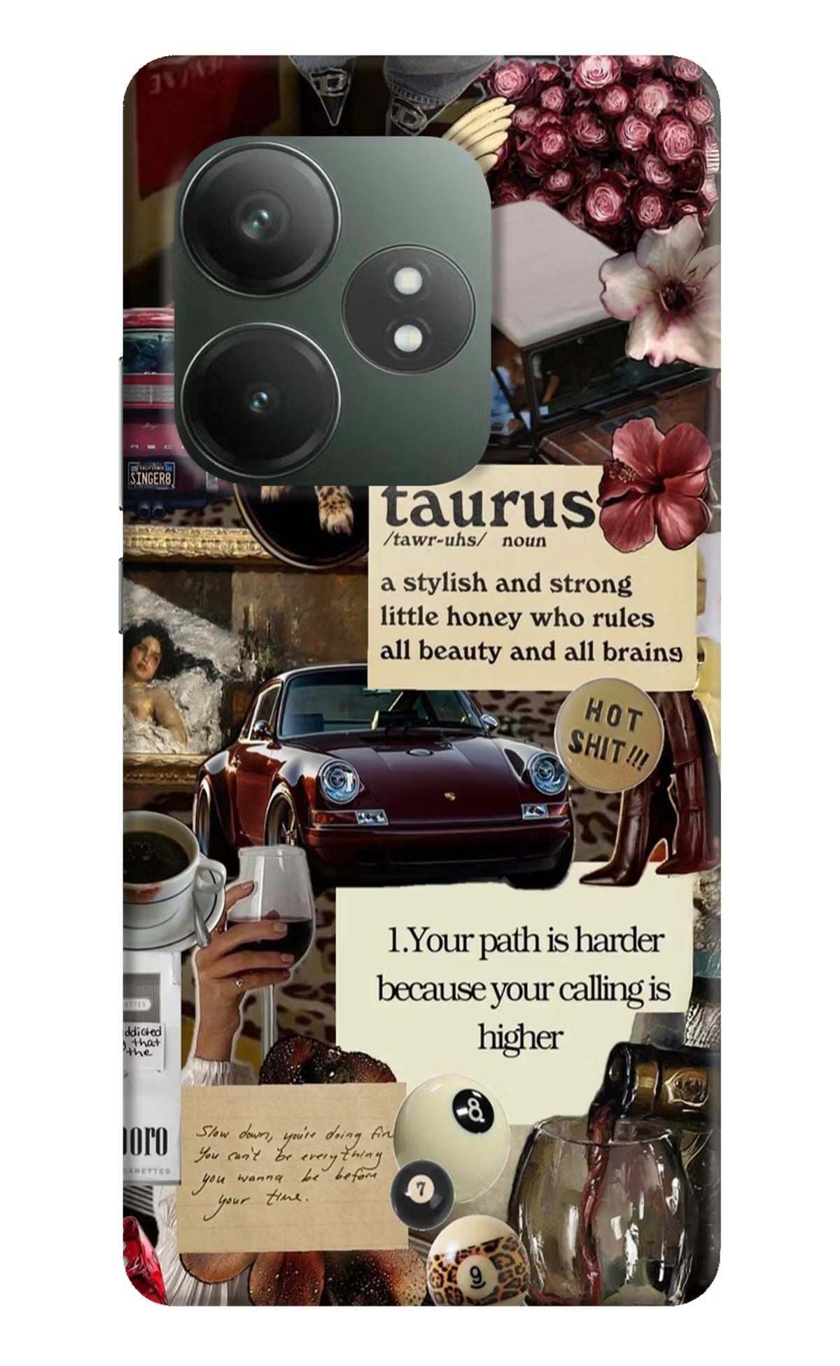Taurus Zodiac Realme GT 6T 5G Hard Case Back Cover by Casekaro