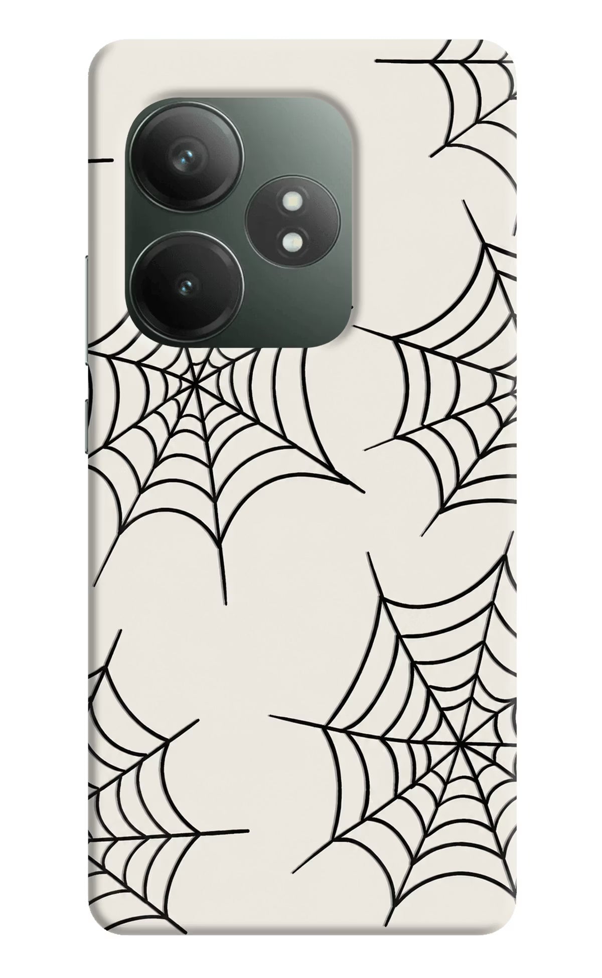 Spider Web Realme GT 6T 5G Hard Case Back Cover by Casekaro