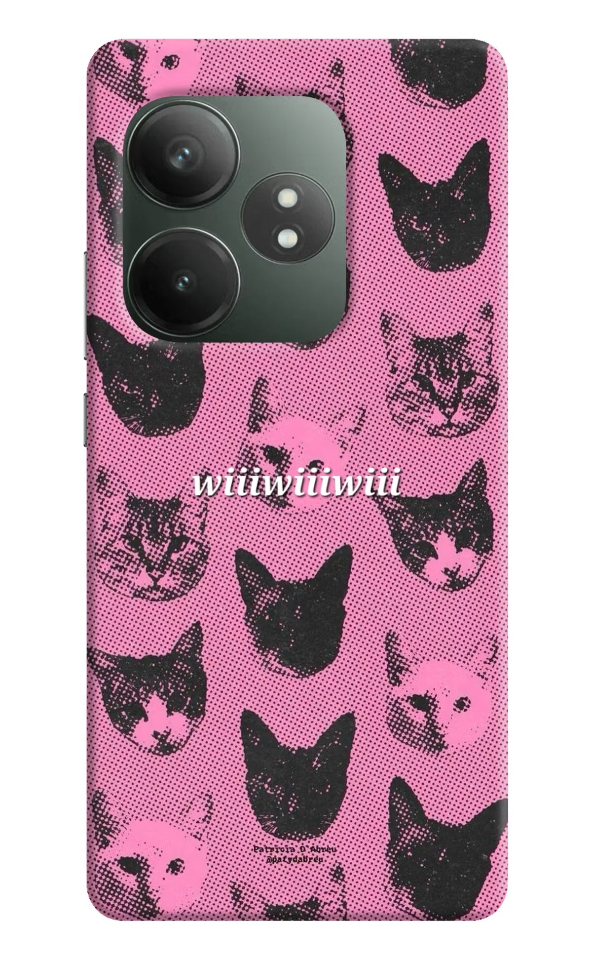 Pink Cats Realme GT 6T 5G Back Cover