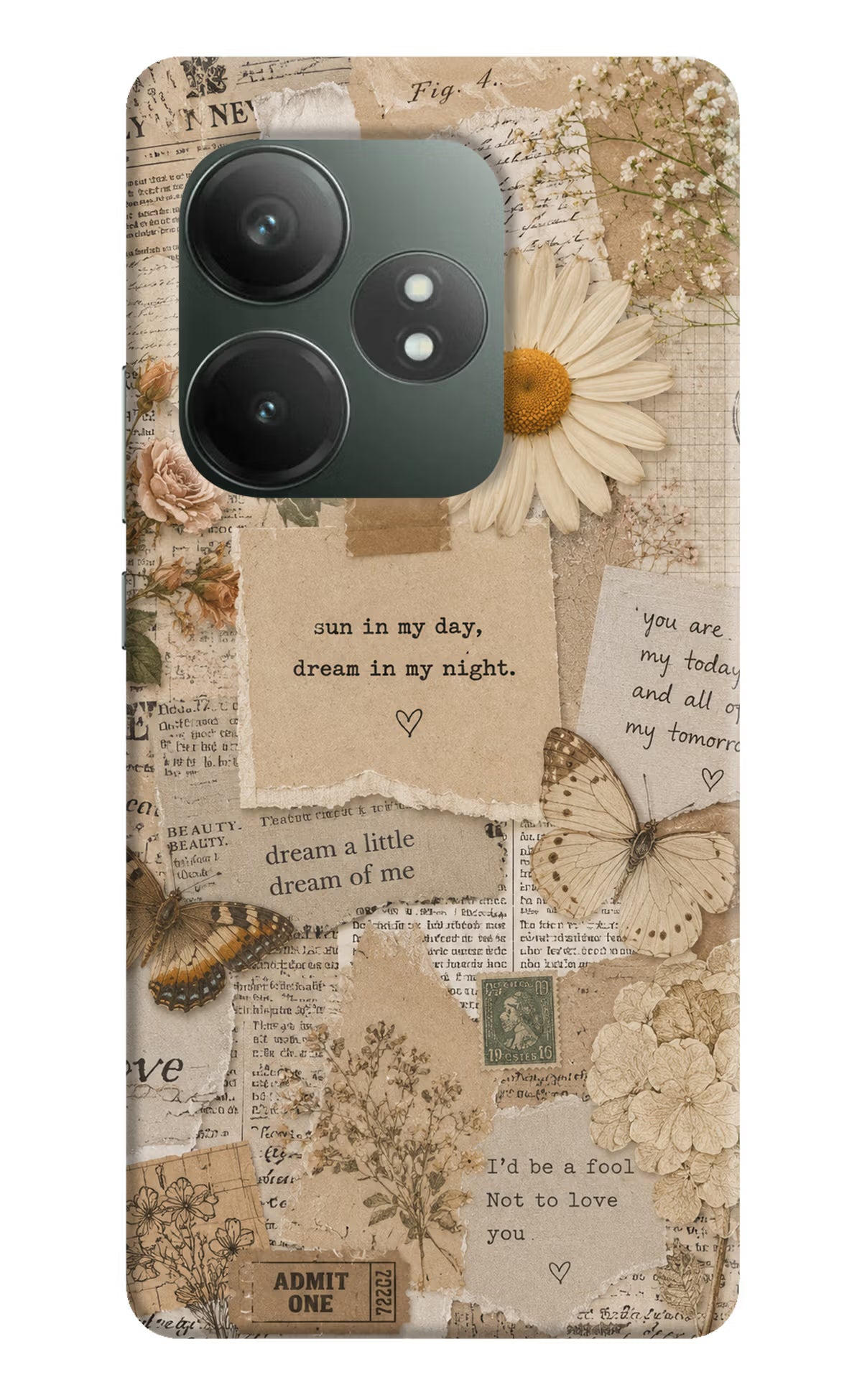 Vintage case Realme GT 6T 5G Back Cover