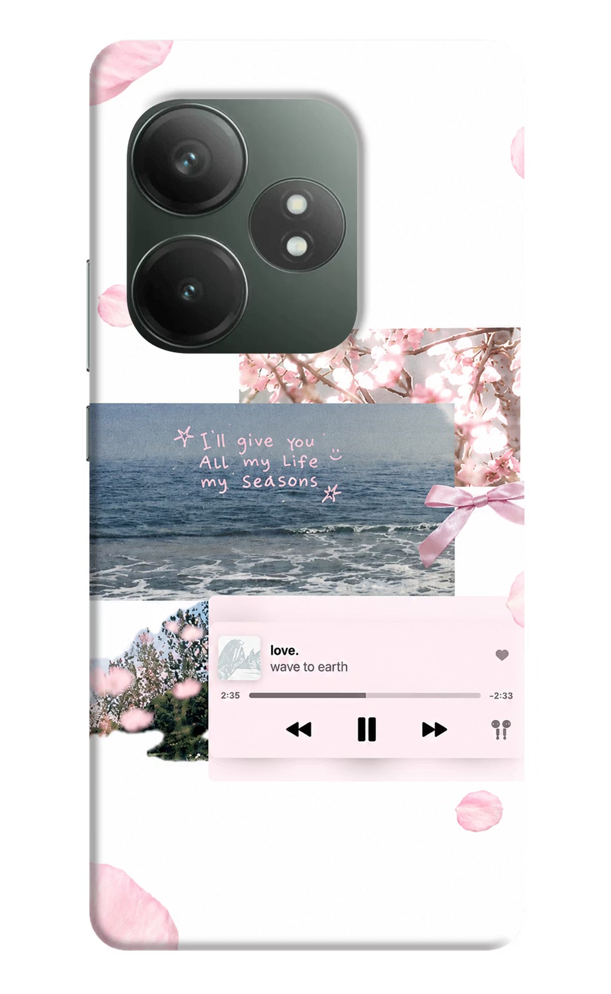 Wave to earth Realme GT 6T 5G Back Cover