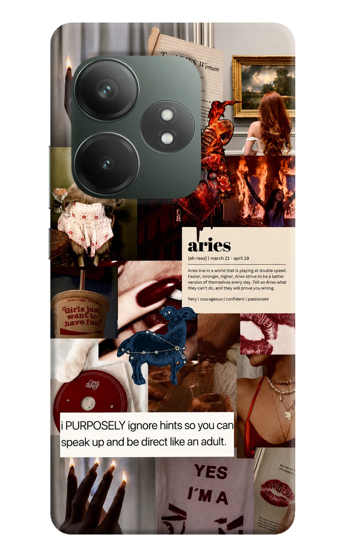 Zodiac Aries Realme GT 6T 5G Back Cover