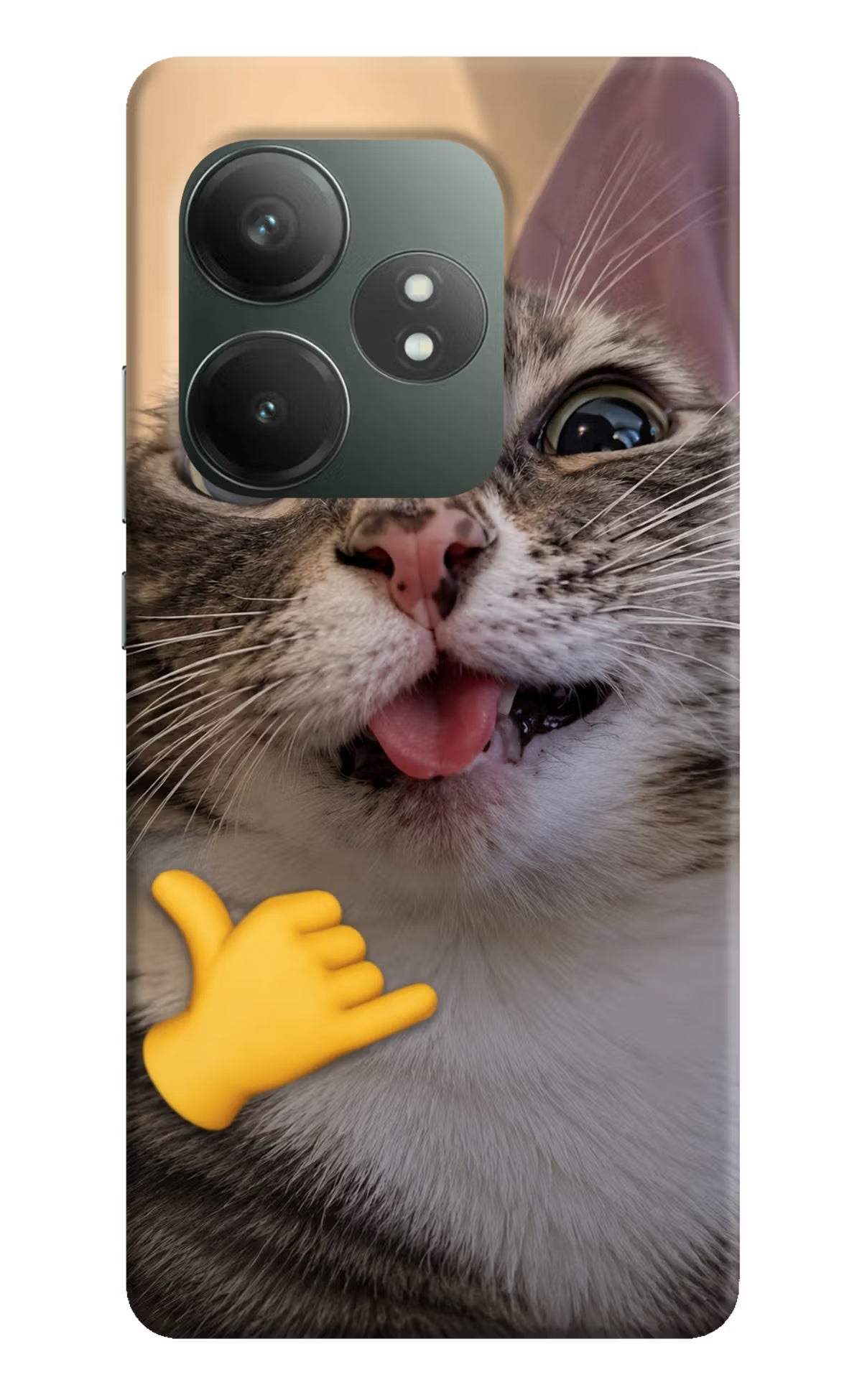 Silly Cat Call Realme GT 6T 5G Back Cover